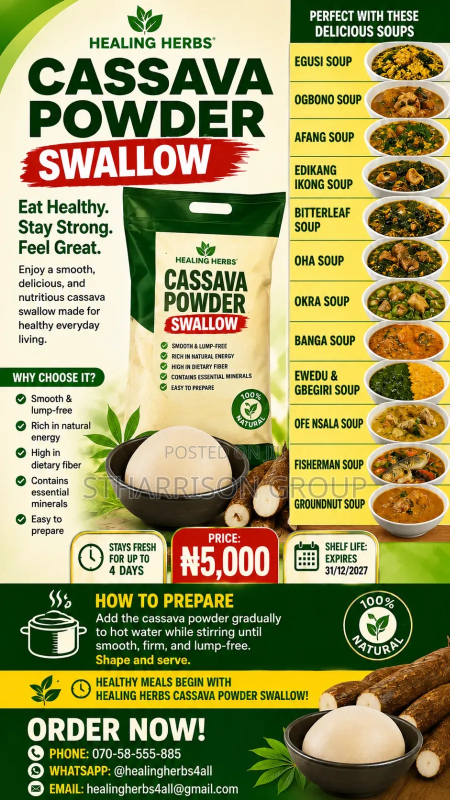 Cassava Powder Swallow