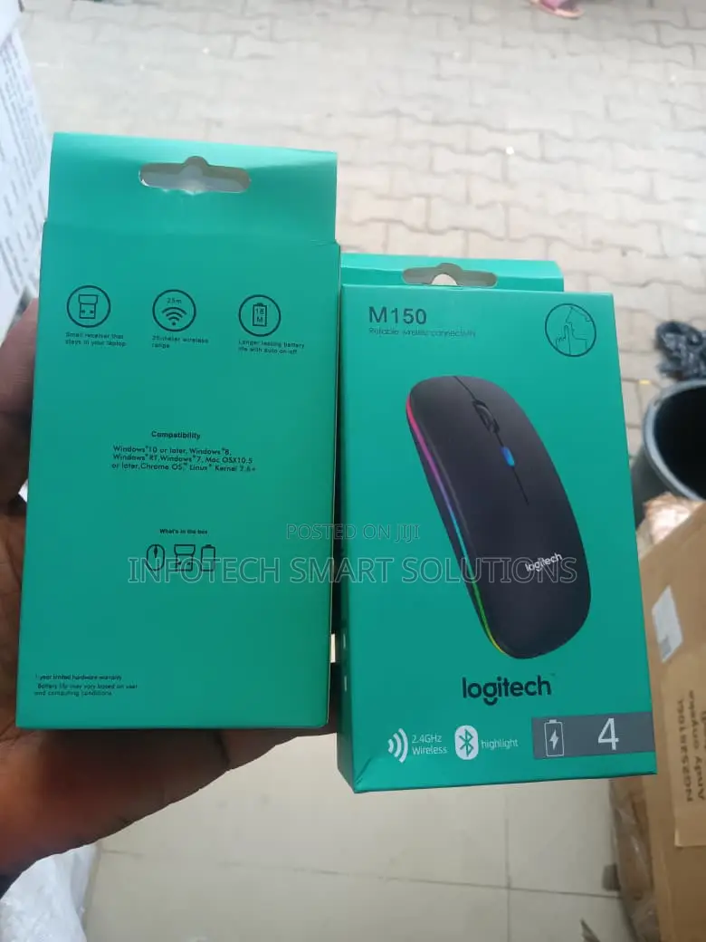Logitech M15 Wireless Mouse | Portable USB Mouse for Laptop PC