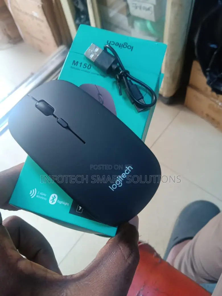 Logitech M15 Wireless Mouse | Portable USB Mouse for Laptop PC