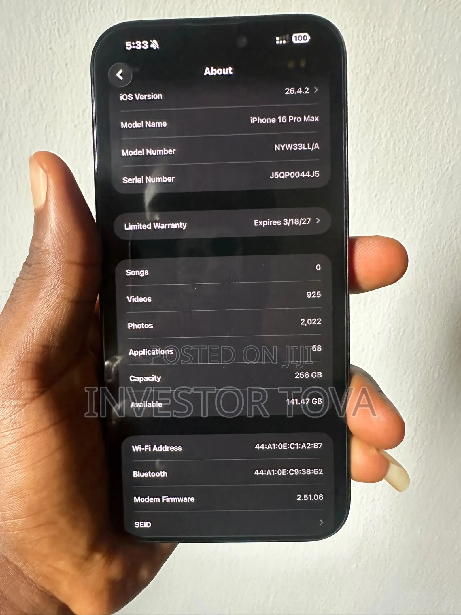 Apple iPhone 16 Pro Max 256 GB Black