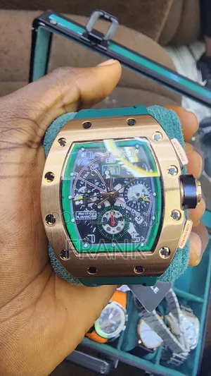 Richard Mille Automatic With Green Straps and Green Dial