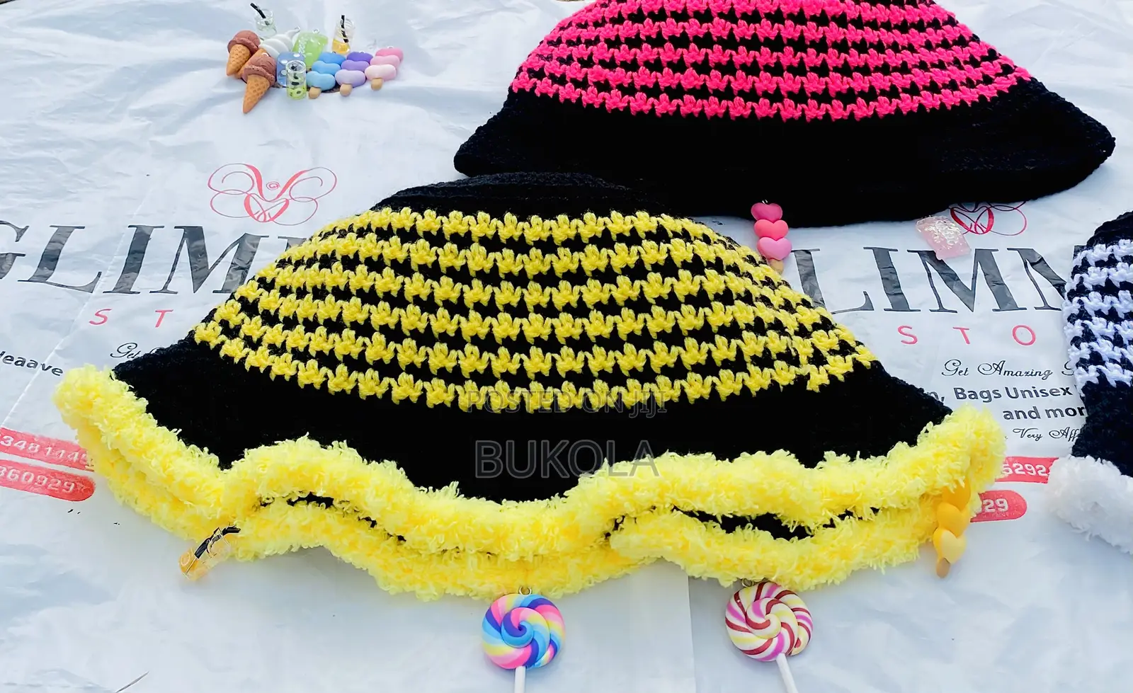 Crochet Headbands and Raffle Hats