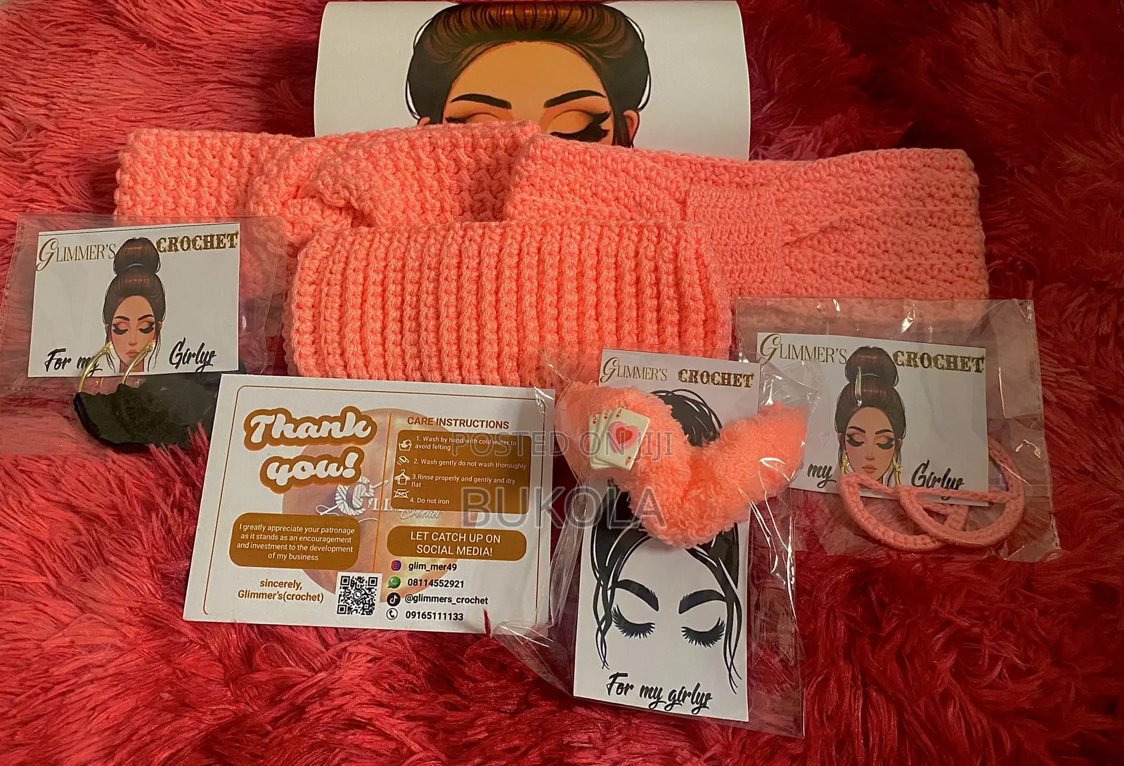 Crochet Headbands and Raffle Hats