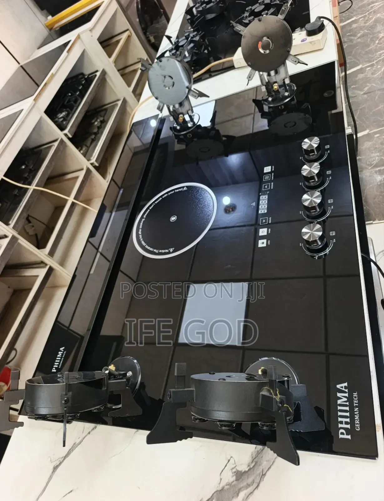 Original PHIIMA German Technology Built-in 4+1 Flips Up Gas Electric