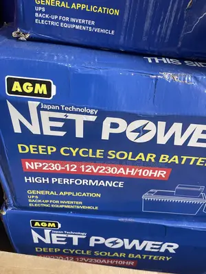 230Ahs 12v NETPOWER Deep Cycle Solar Battery