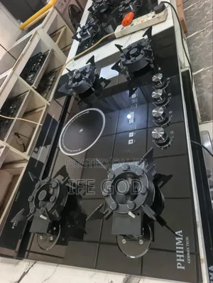 Quality PHIIMA Inbuilt 4+1 Flips Up Automatic Gas Electric Cooker