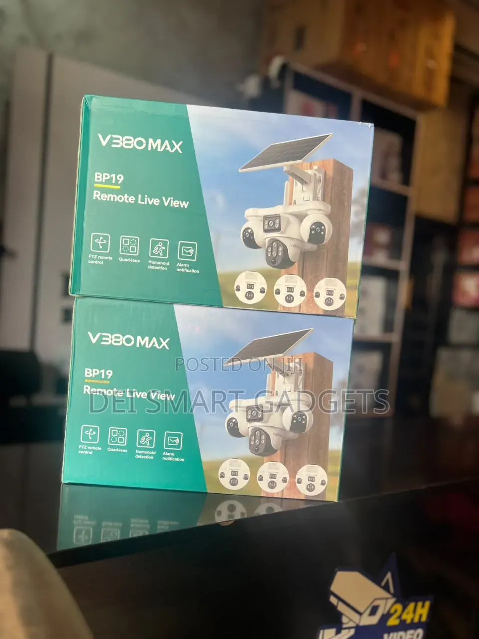 4G 4-Lens Solar PTZ Camera +Free Sim