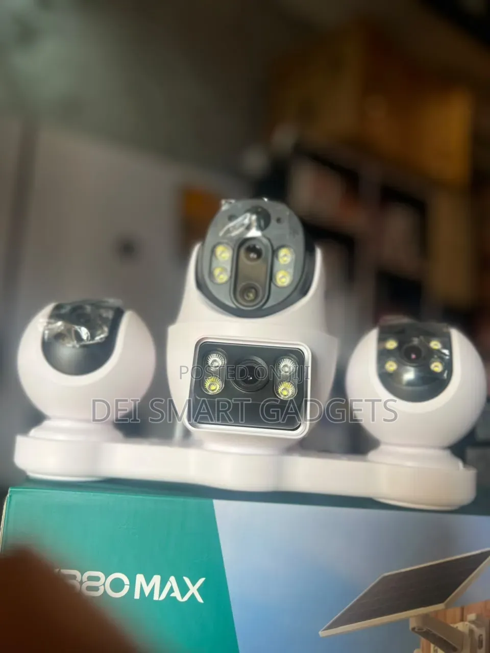 4G 4-Lens Solar PTZ Camera +Free Sim