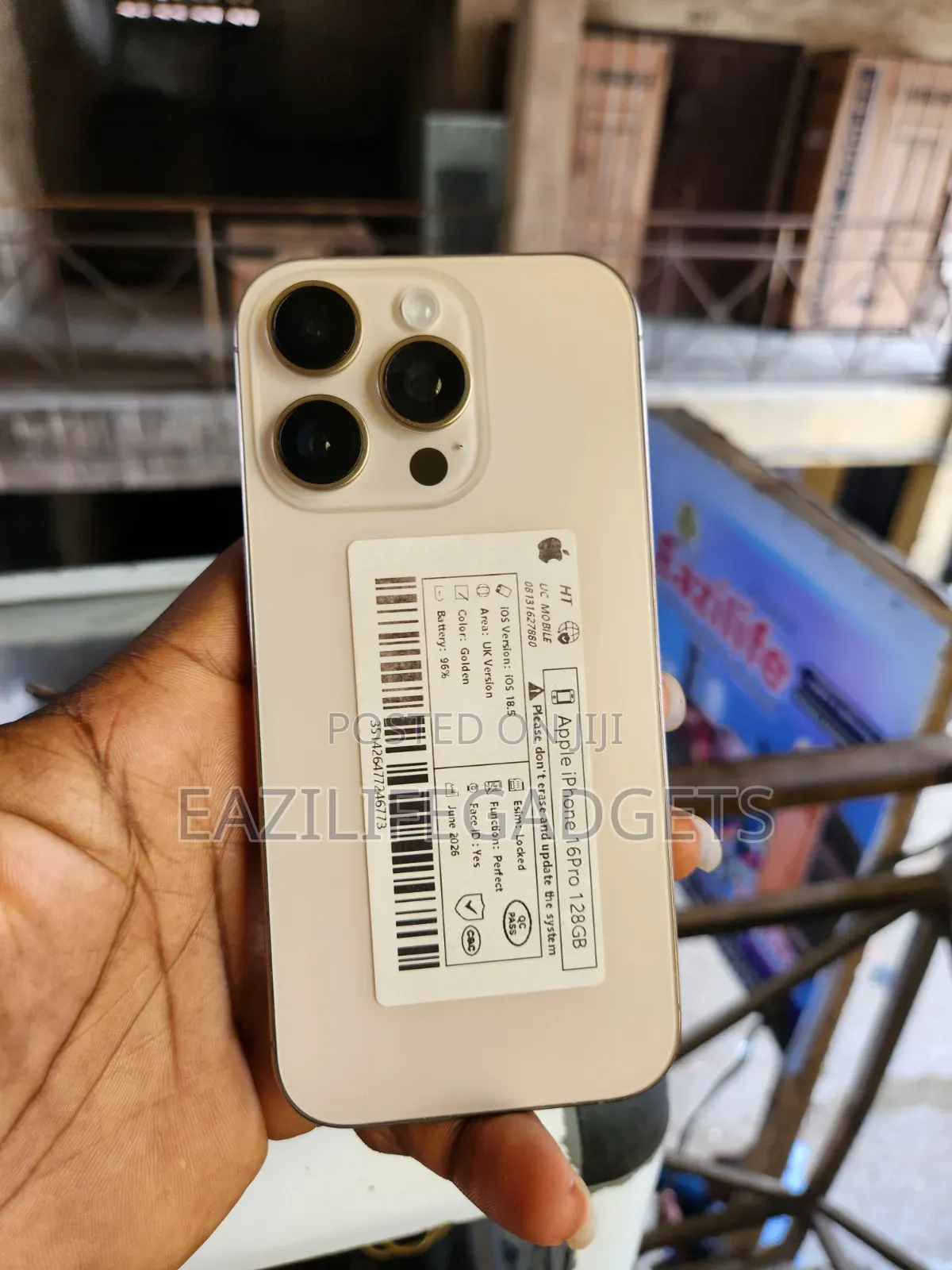 New Apple iPhone 16 Pro 128 GB Gold