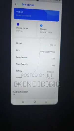 Tecno Pop 10 64 GB Blue
