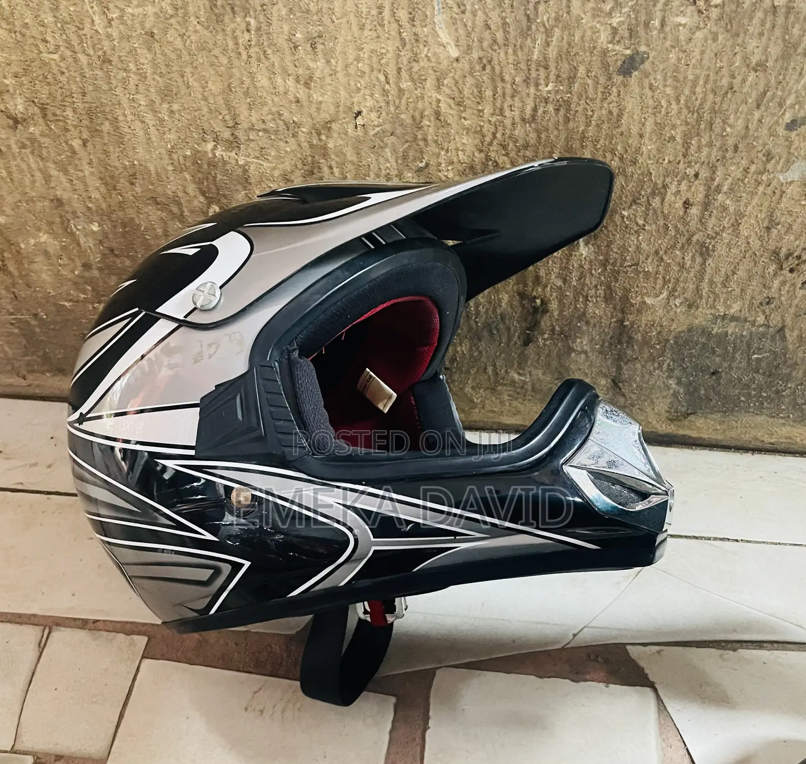 Studds Motocross D2 Decor Helmet.