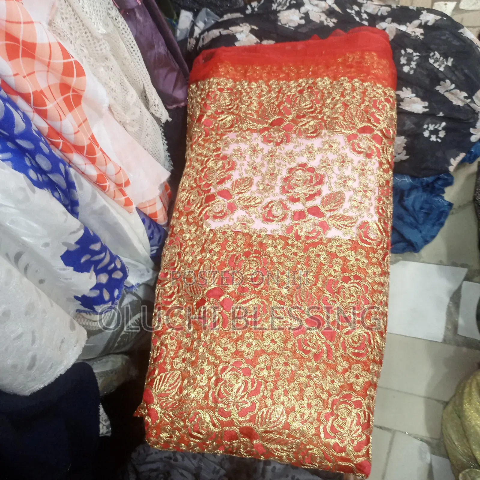 Lace With Sequence Design on It (Bale Lace)