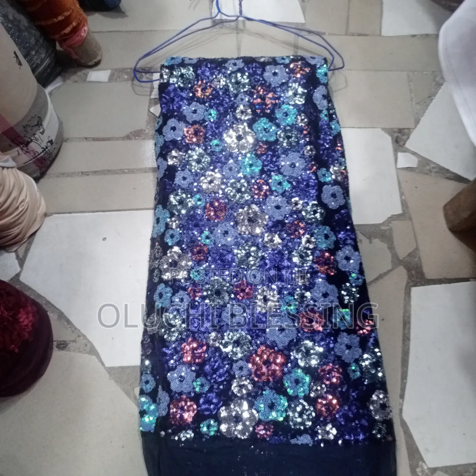 Lace With Sequence Design on It (Bale Lace)