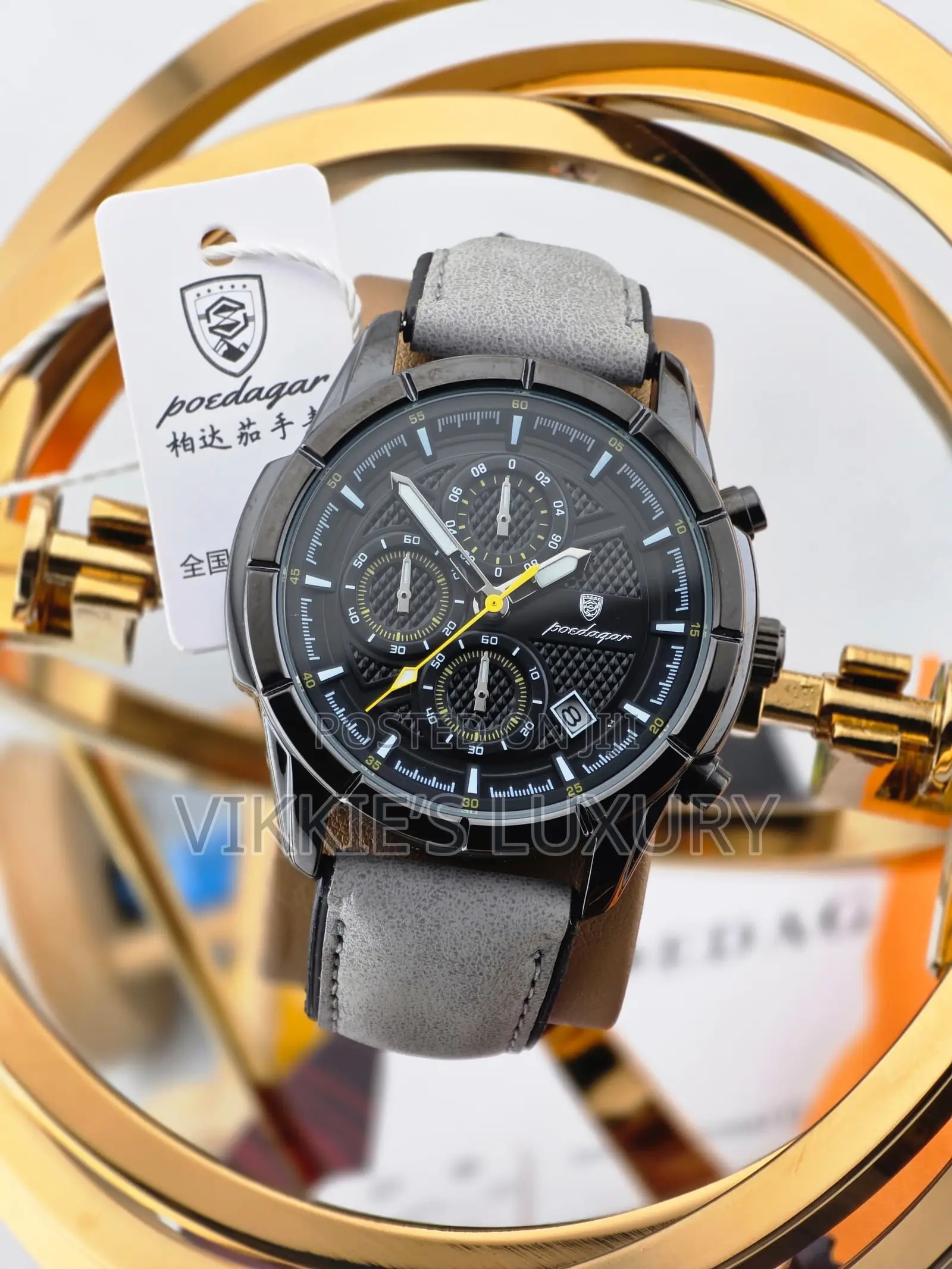 Poedagar Leather Watch