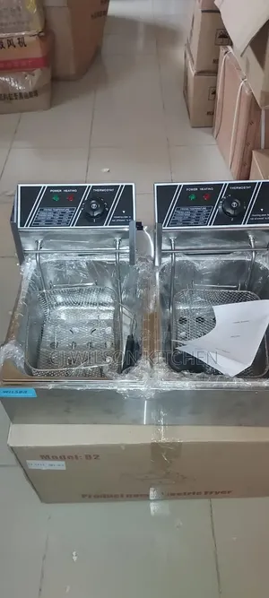 Double Basket Electric Fryer.
