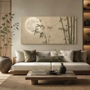 Abstract Bamboo Canvas