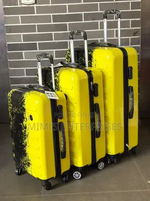 Pattern Style Rubber Luggage Sets