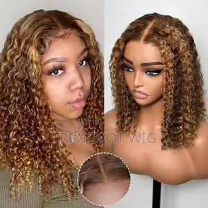 5x5 Bob Closure Curly Wig