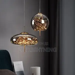 LED Single Transparent Glass Pendant