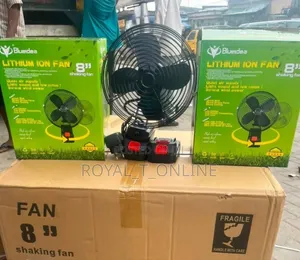 Lithium Rotating Fan With 2 Batteries. Rechargeable Fan in Abuja