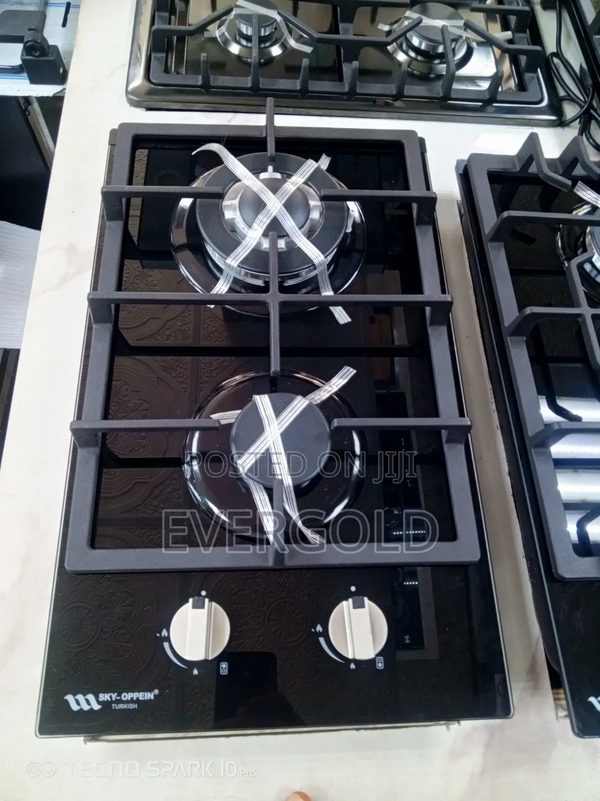 Built in 2 Burner Gas Cooker Hob With Automatic Ignition