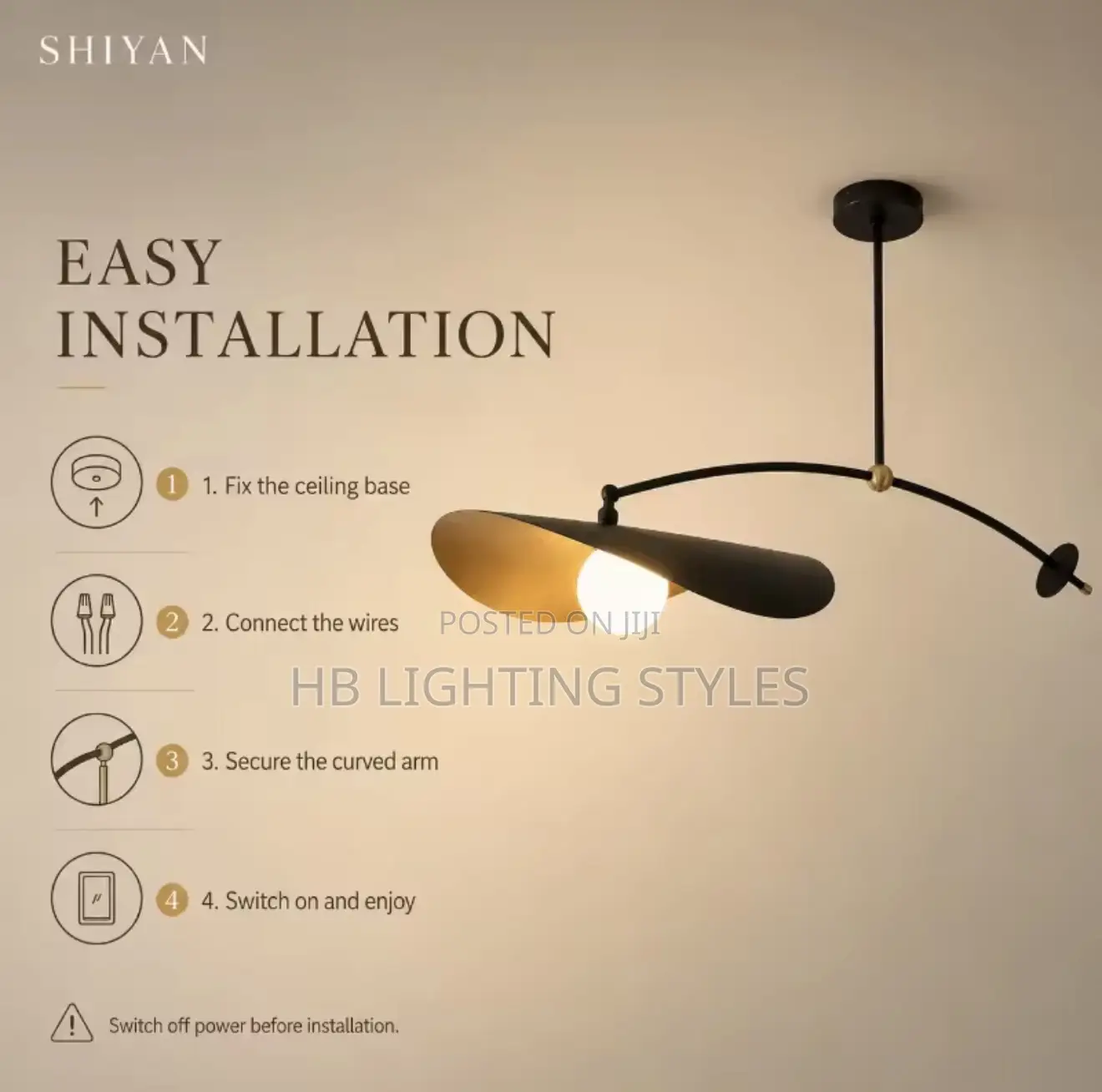 Mobile Long Arm Hanging Lamp