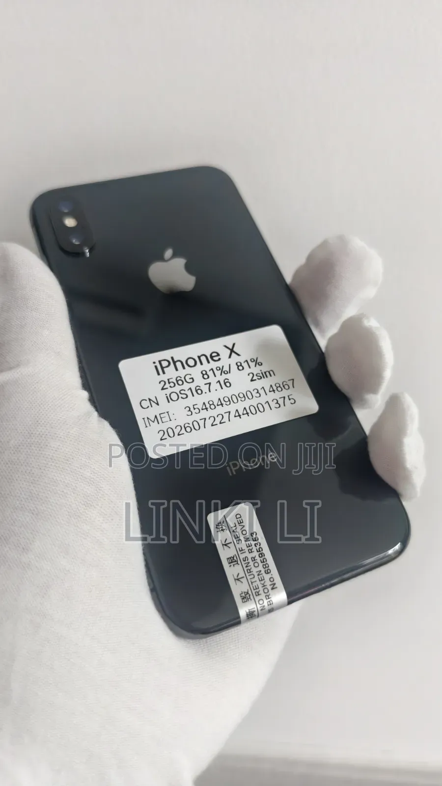 Apple iPhone X 256 GB Black