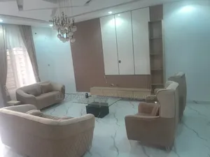 Complete Set of Living Room Chairs With Television Console