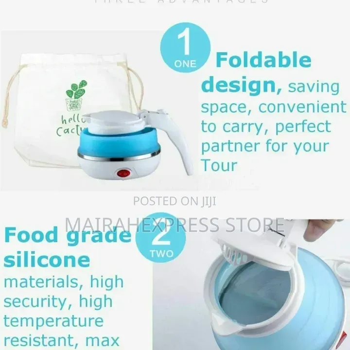 600ml Collapsible Travel-Sized Eletric Jug