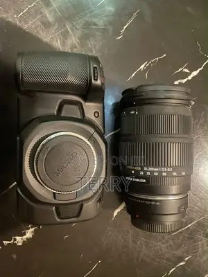 Black Magic Camera With Adapter and Lens