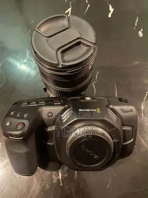 Black Magic Camera With Adapter and Lens