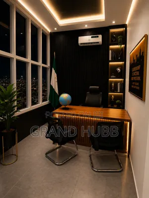 Private Office With 3 Seater Workstation for Staffs
