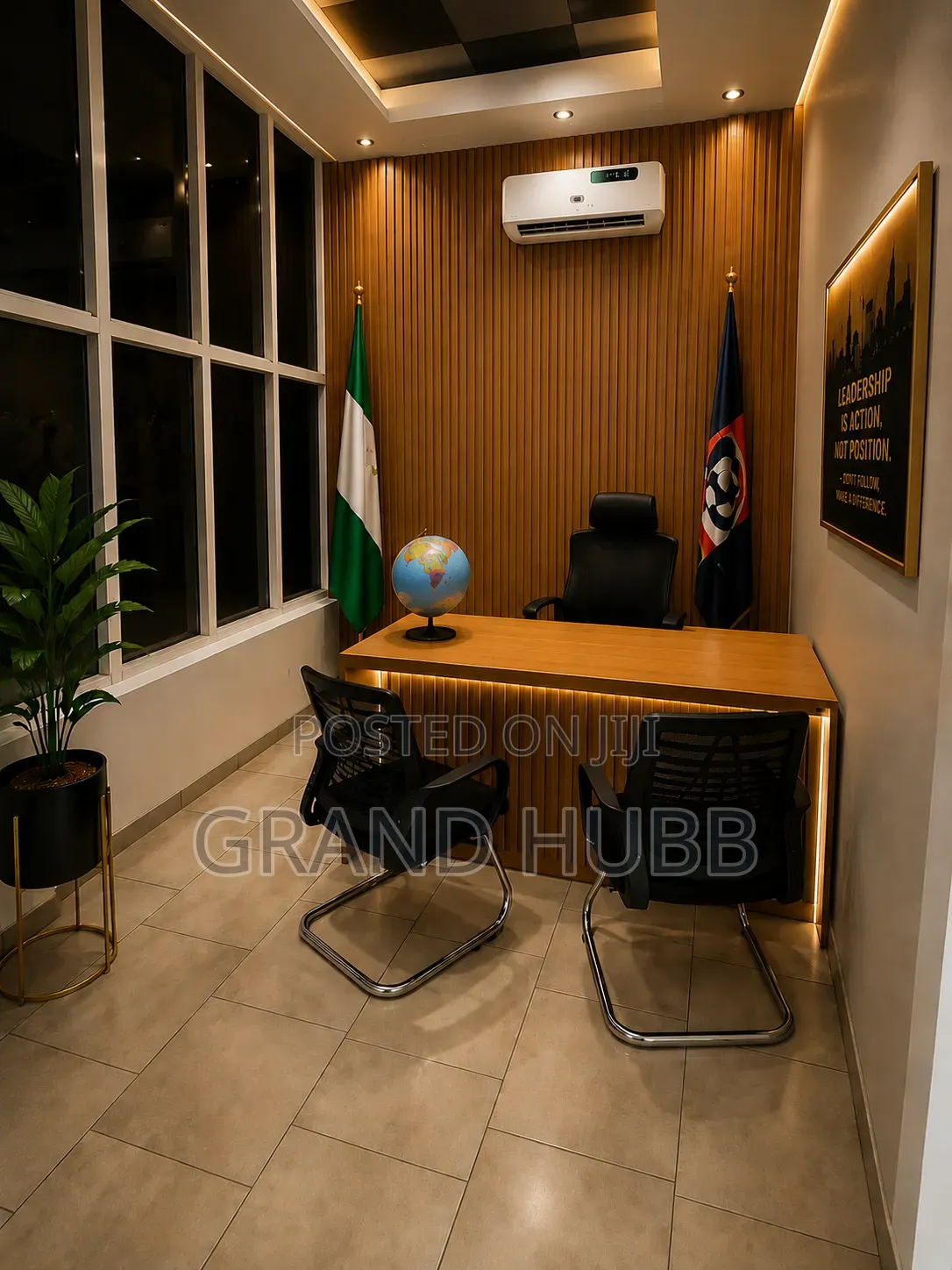 Private Office With 3 Seater Workstation for Staffs