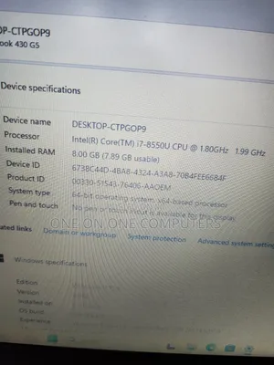 Laptop HP ProBook 430 G5 8GB Intel Core i7 SSD 256GB