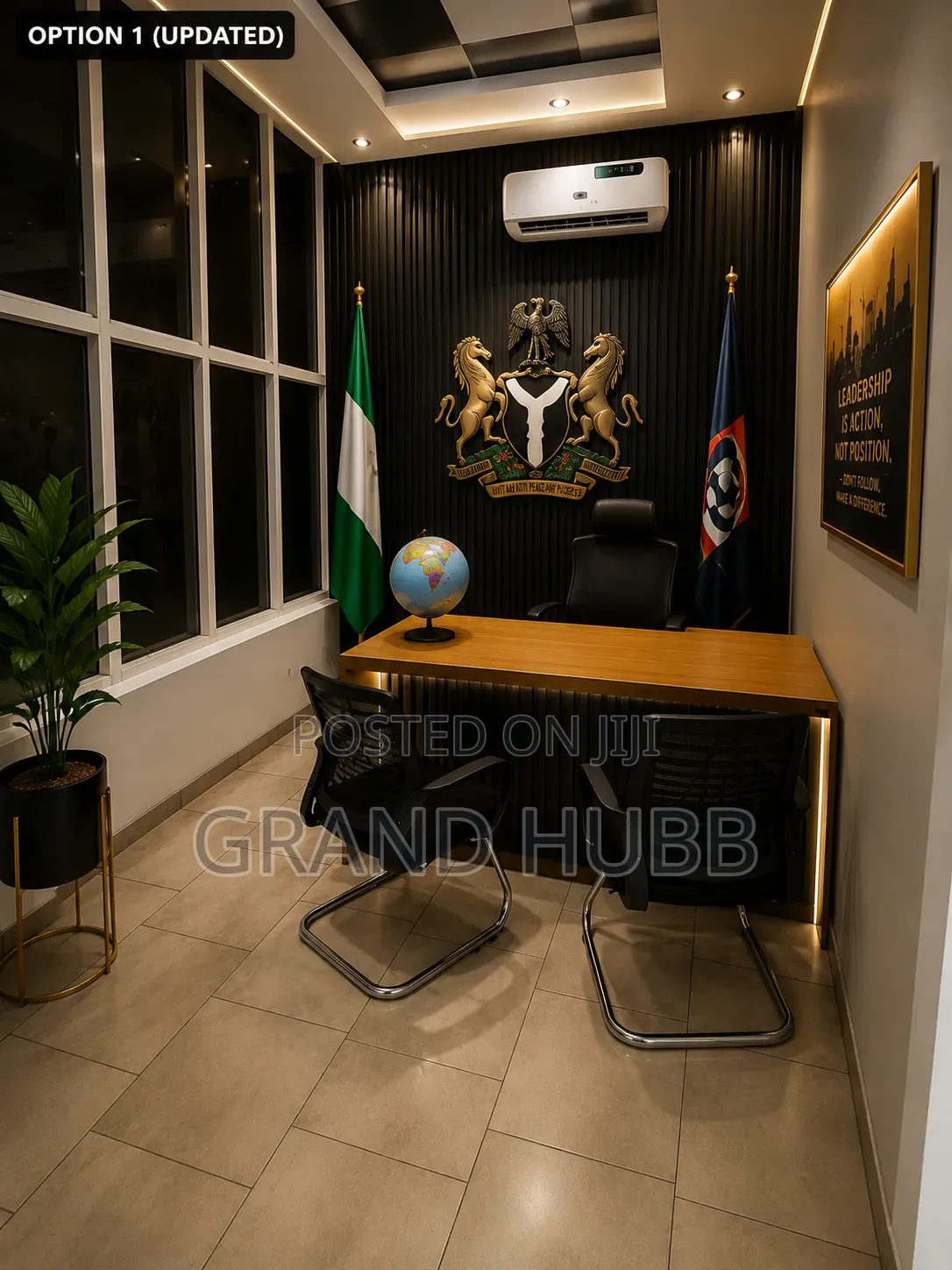Private Office With 3 Seater Workstation for Staffs