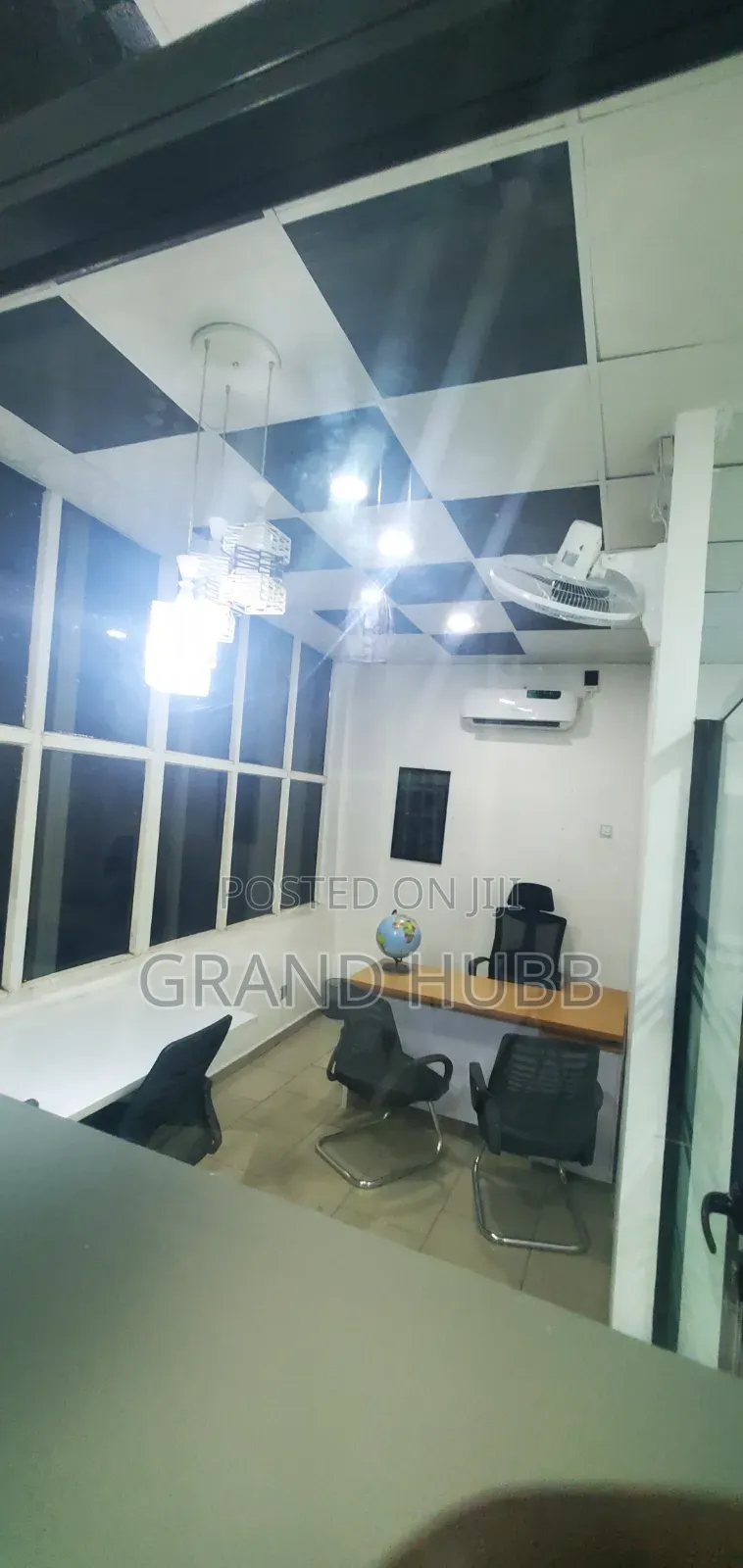 Private Office With 3 Seater Workstation for Staffs