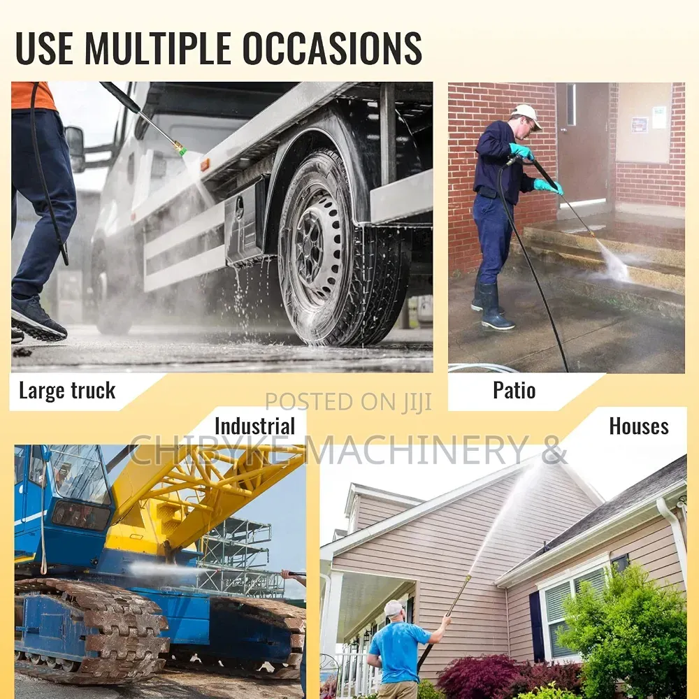 Rugged Pressure Washing Machine With Soap Ditch
