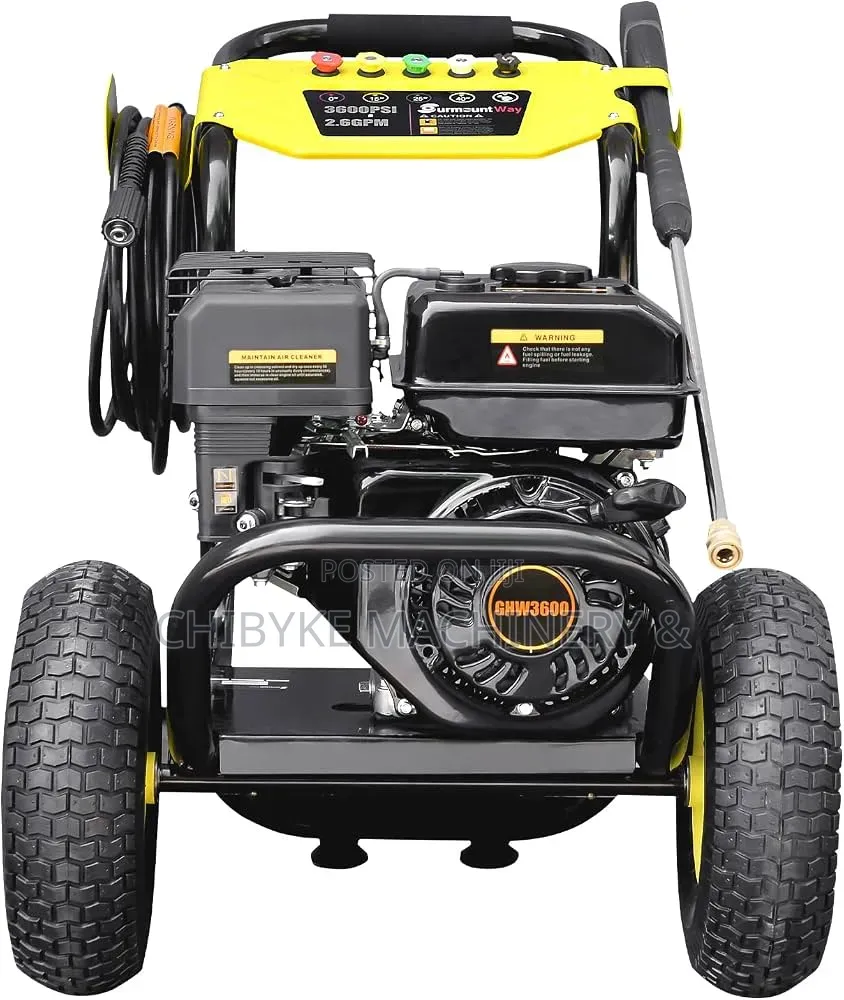 Rugged Pressure Washing Machine With Soap Ditch