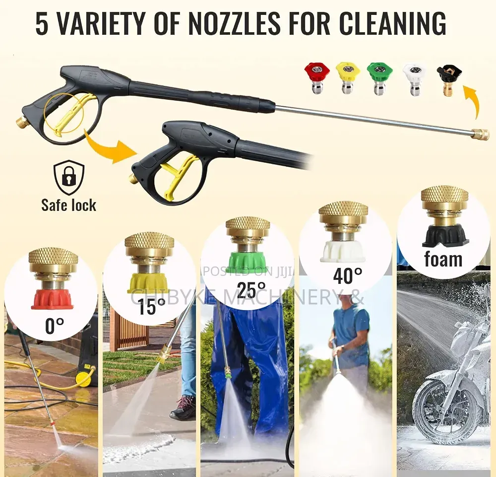 Rugged Pressure Washing Machine With Soap Ditch
