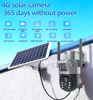 Solar-Powered 4G Surveillance Camera