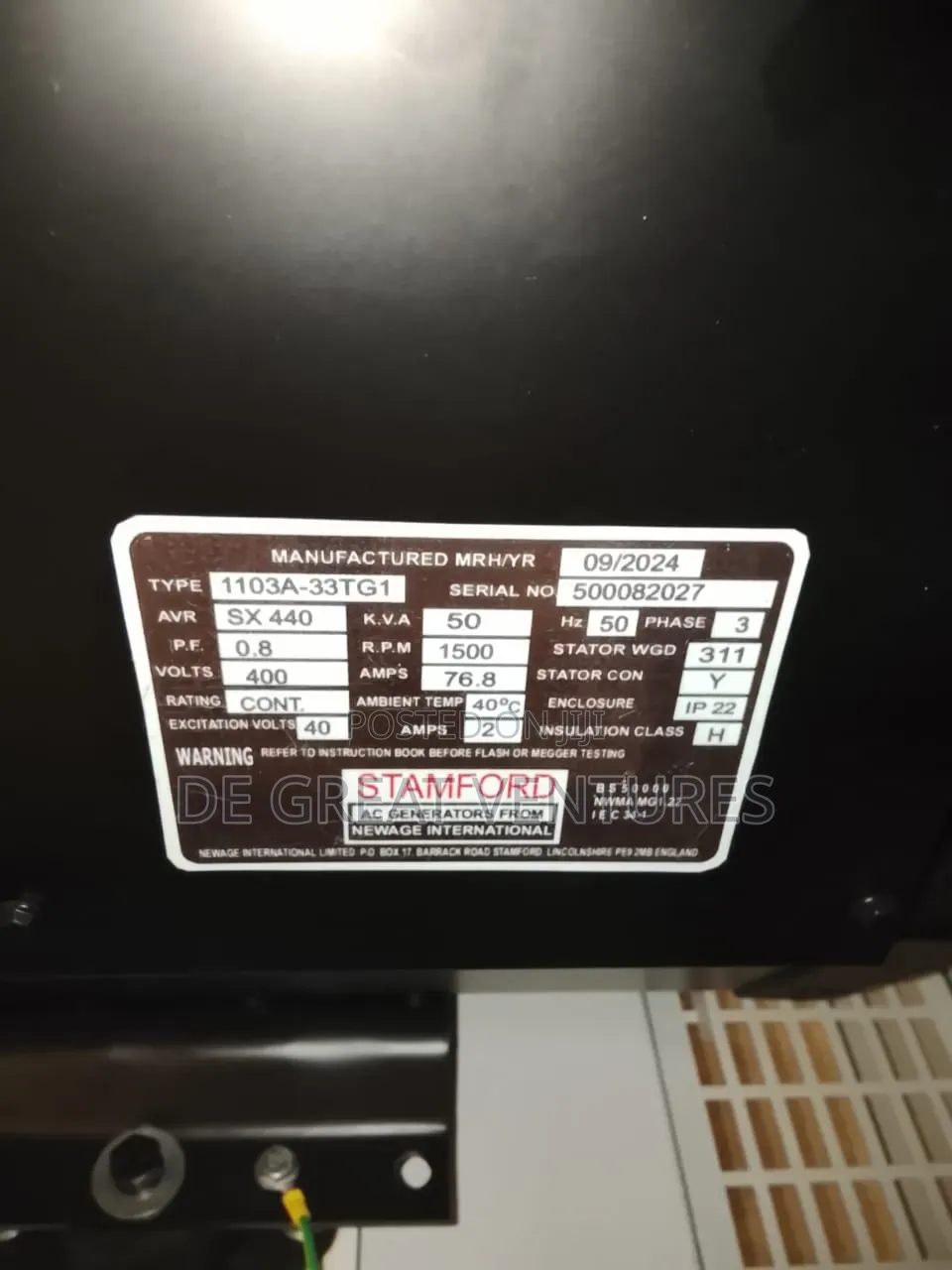 Brand New Perkins 50kva Soundproof Gen