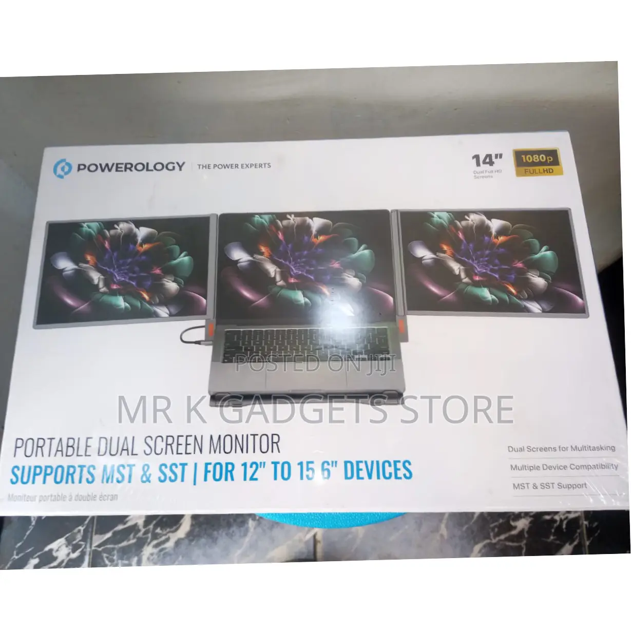 Powerology Dual Screen Portable Monitor