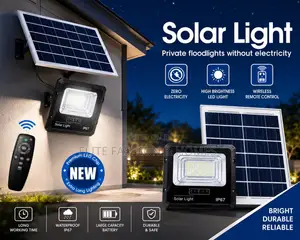 Solar Flood Light Remote Control – IP67 Waterproof Outdoor LED Light