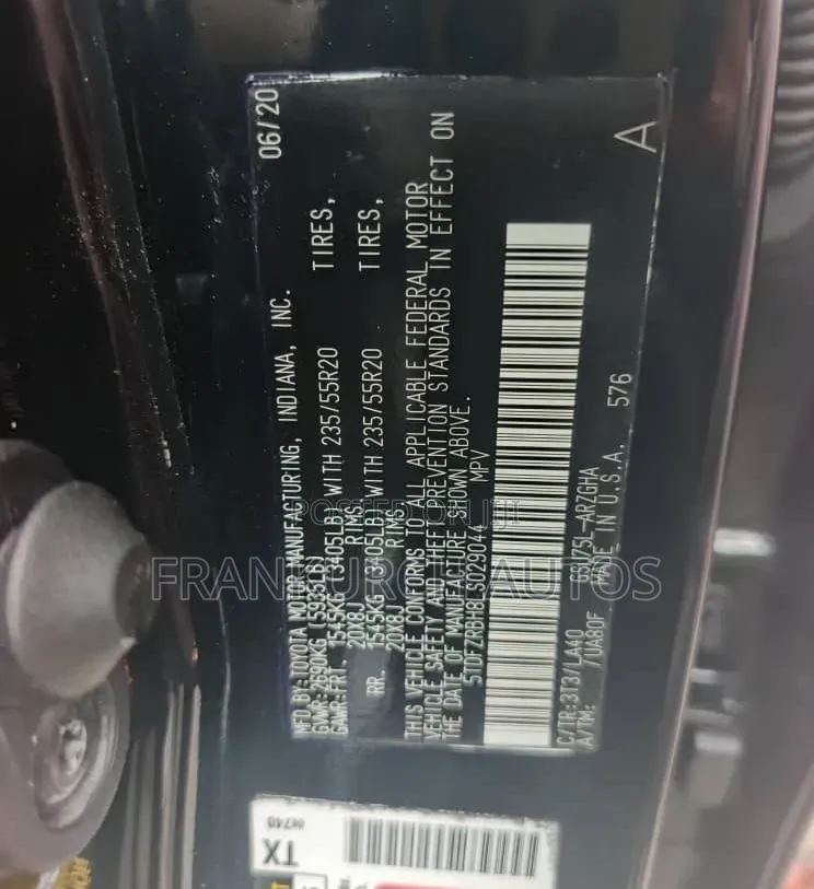 Toyota Highlander 2020 Black