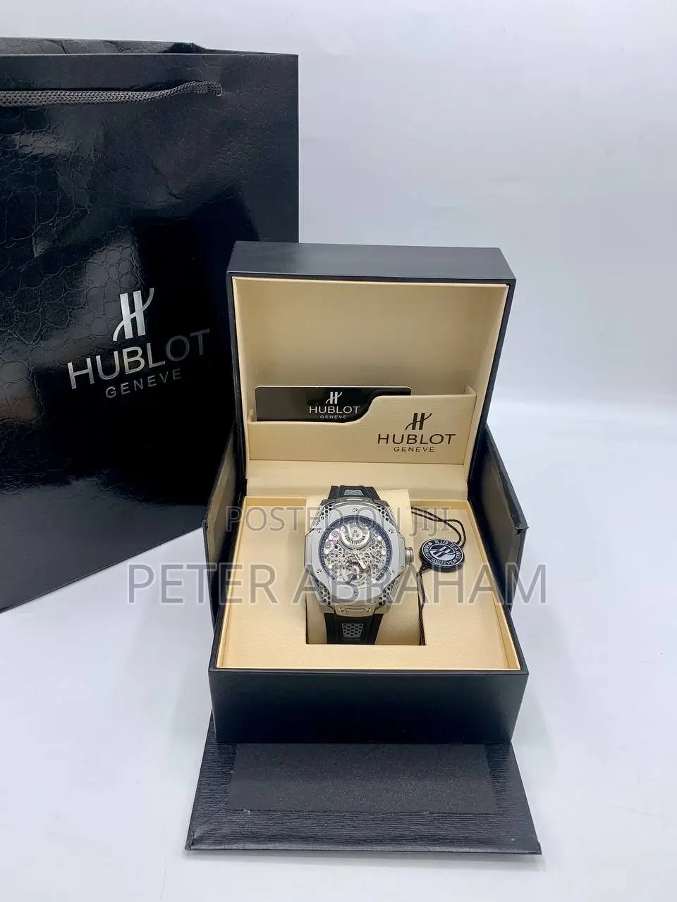 Luxury Hublot Automatic Mechanical Skeleton Watch