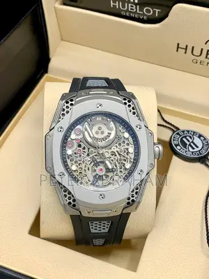 Luxury Hublot Automatic Mechanical Skeleton Watch