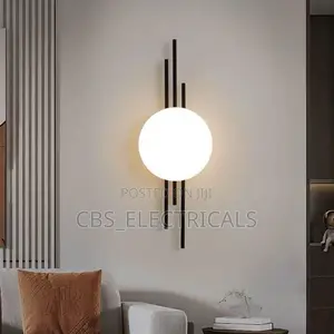 Rod Accent Globe LED Bedside Lamp