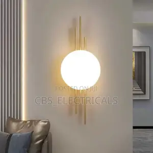 Rod Accent Globe LED Bedside Lamp