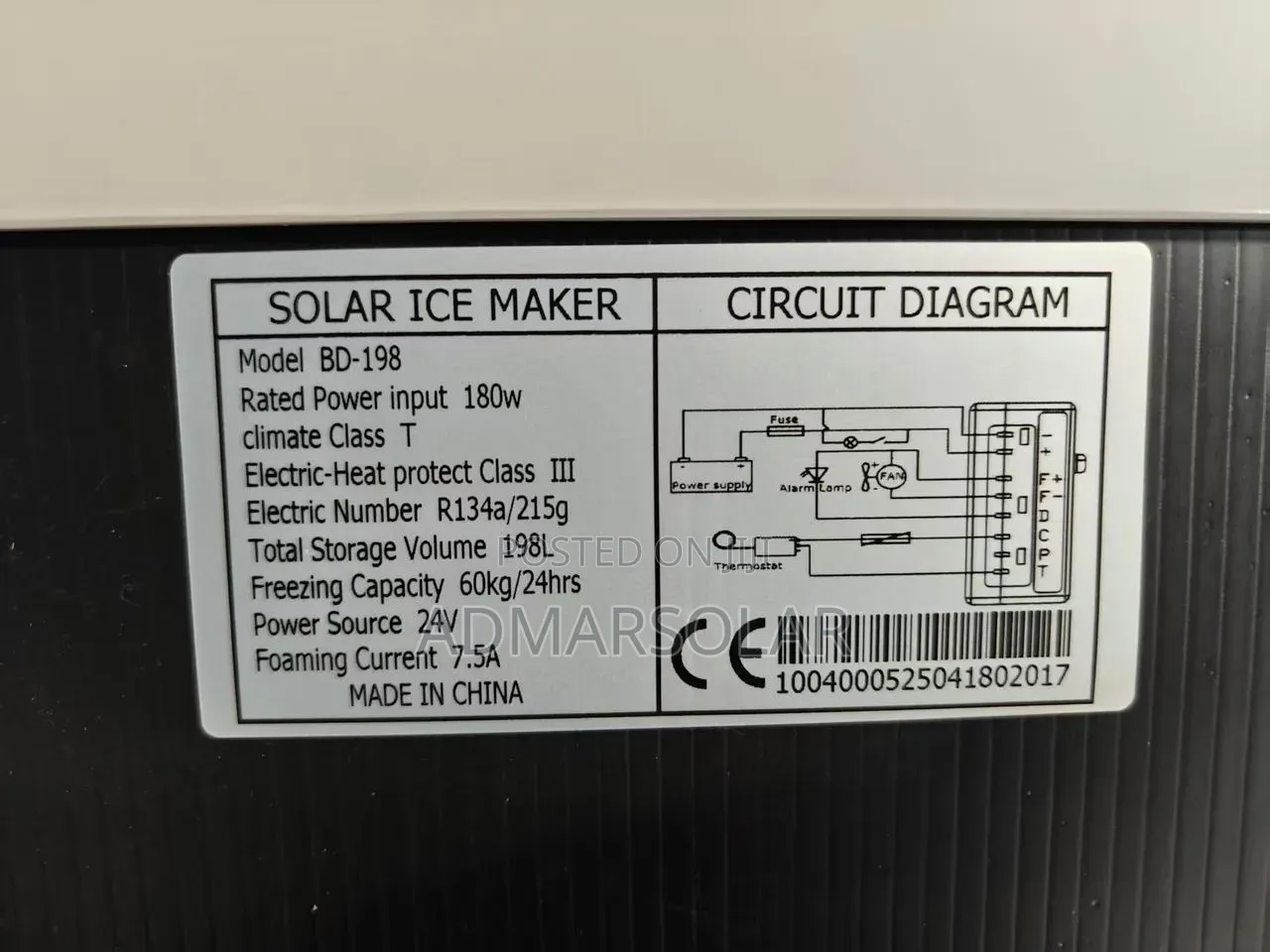 Juka DC/AC Ice Block Making Freezer