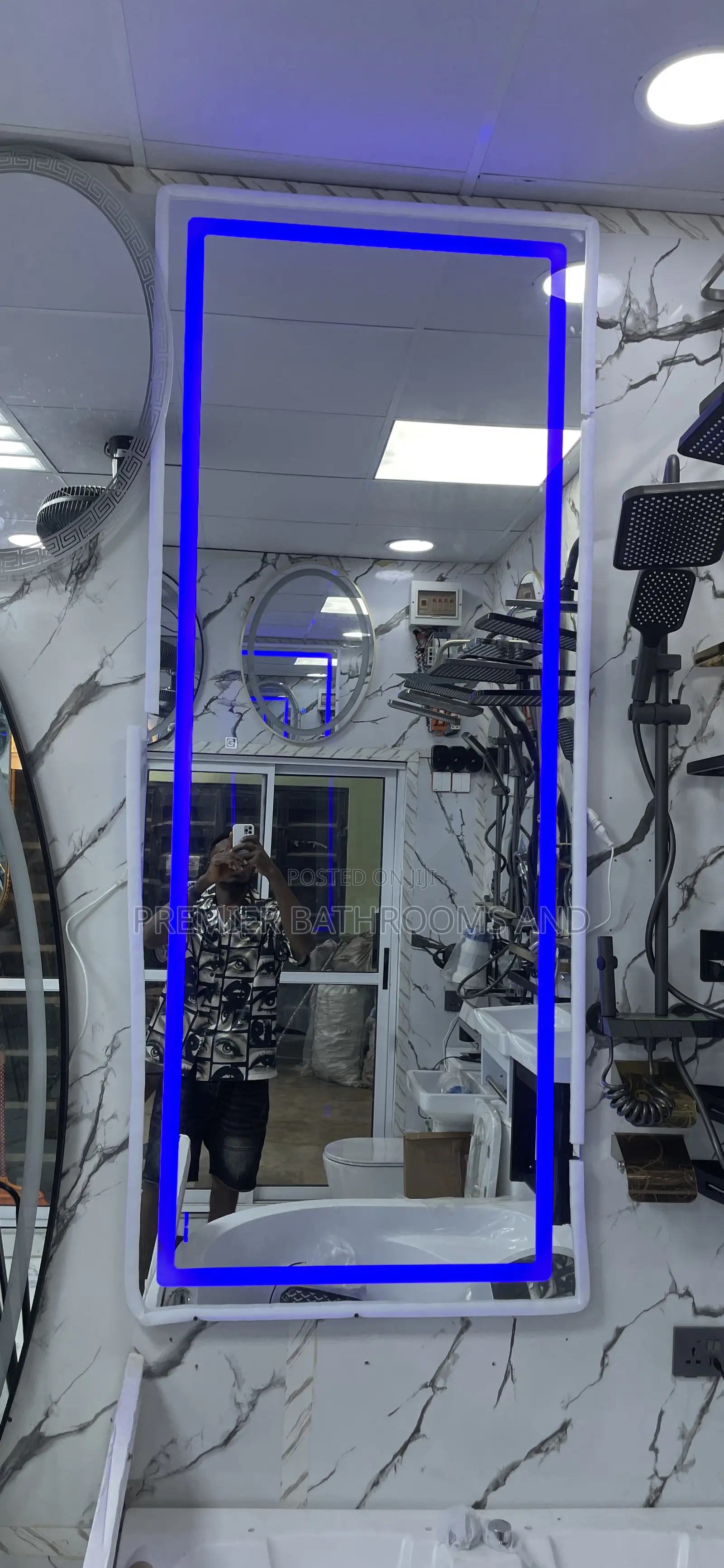 Longest Wall Mirror With LED Lights